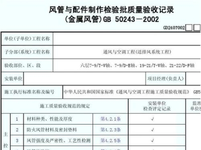 排风管道验收规范要求(自来水管道验收有哪些规范？)（通风管道验收规范表）